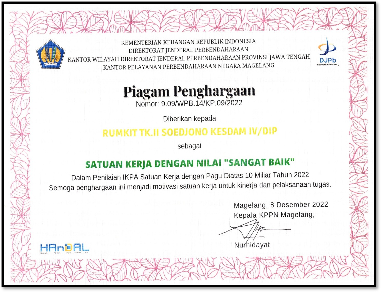NILAI IKPA PAGU DI ATAS 10 M